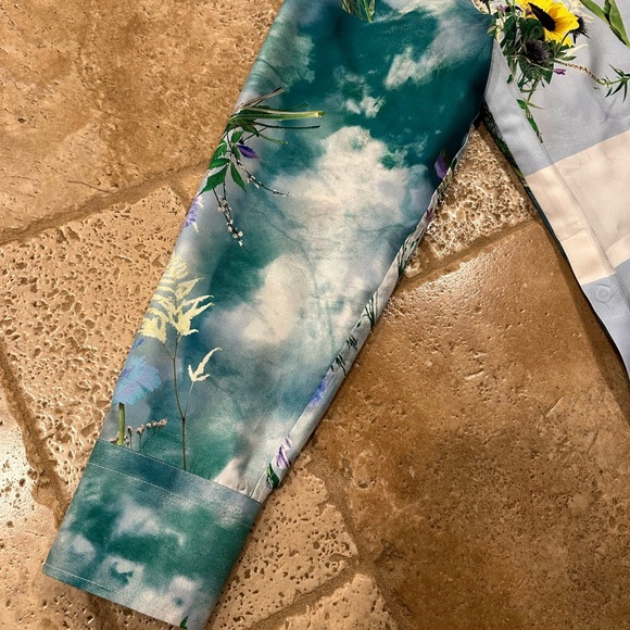 Louis Vuitton Virgil Abloh Light Blue Floral Silk SS20 Button Up Shirt - Picture 6 of 16